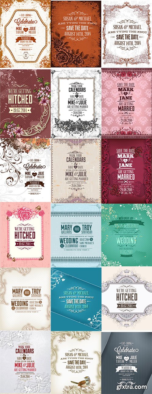 20 Wedding Vector Pack 10