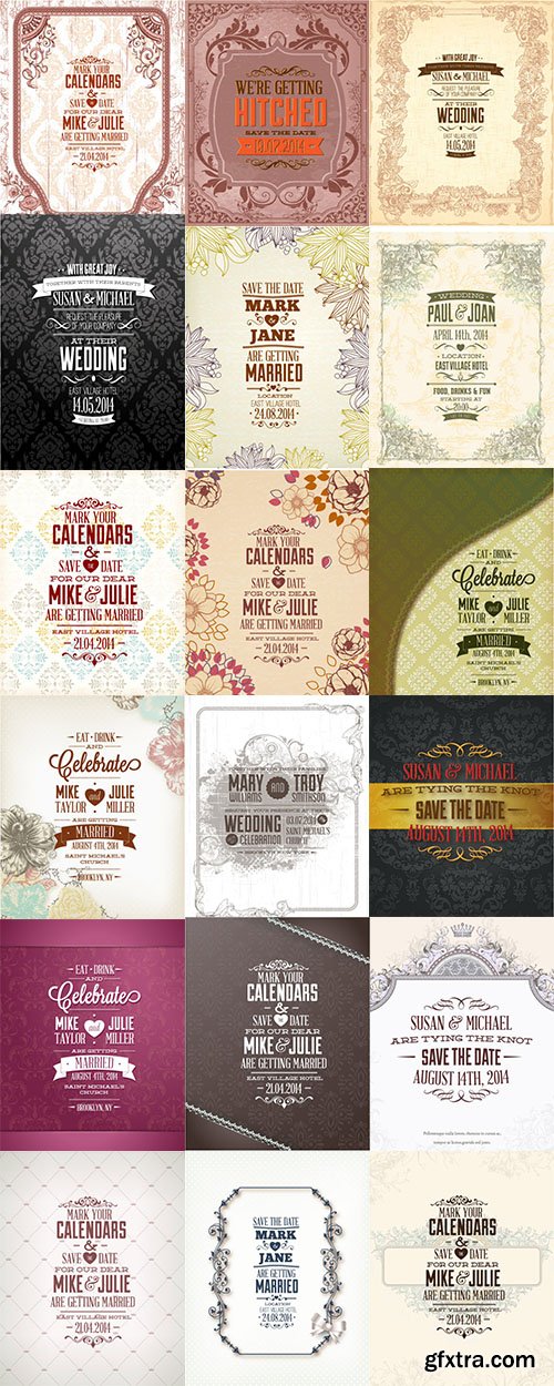 20 Wedding Vector Pack 11