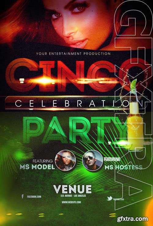 Cinco Party Flyer Template