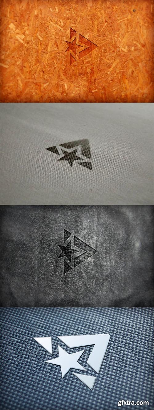 4 Realistic Logo Mock ups