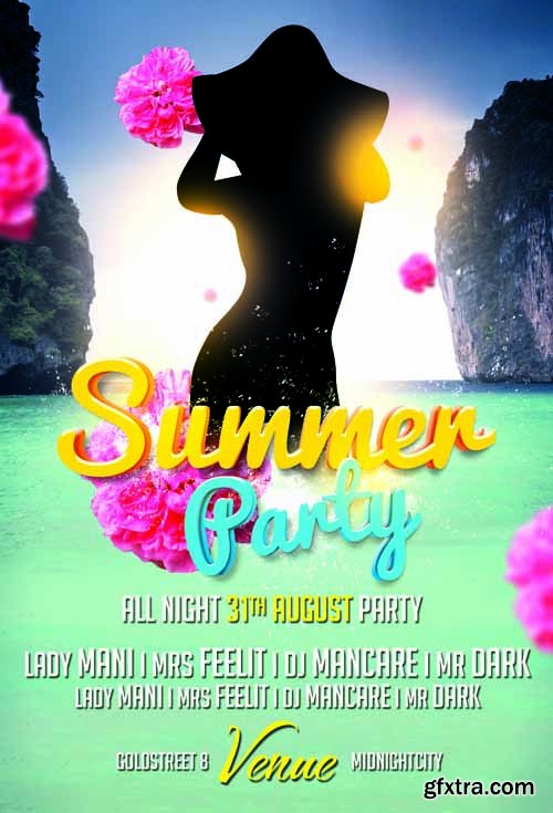 Summer Beach Party Flyer Template