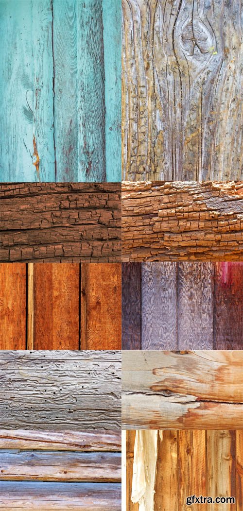 11 Wood Textures Set