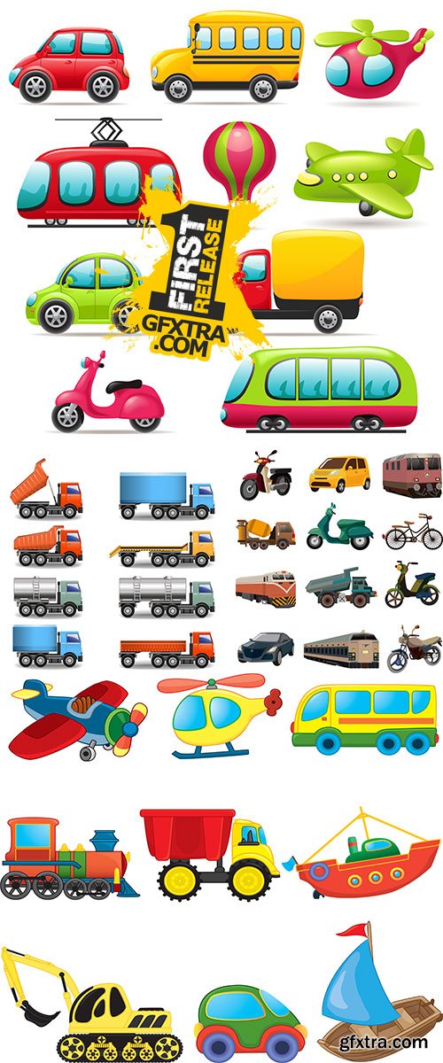 Stock: Set of transport icons