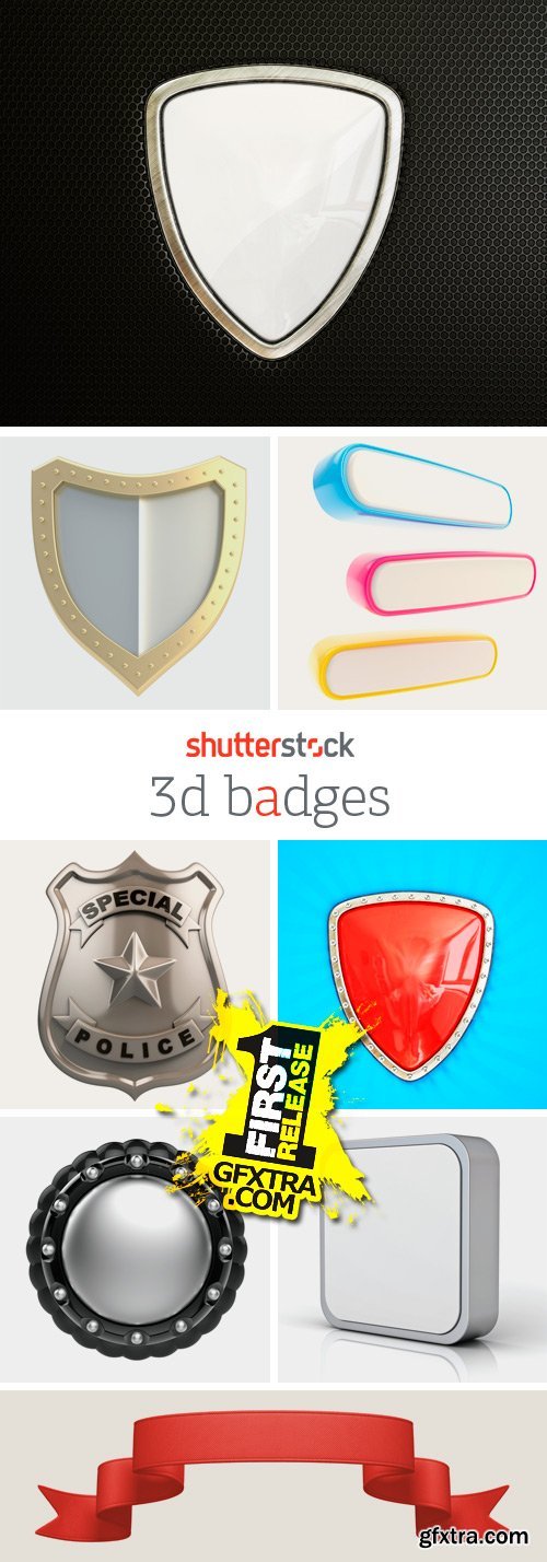 Amazing SS - 3D Badges, 25xJPGs