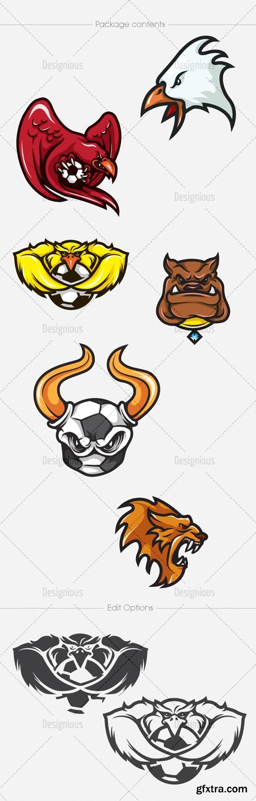 Download Designious- Mascots Vector Mega Pack [60 Mascots, EPS ...