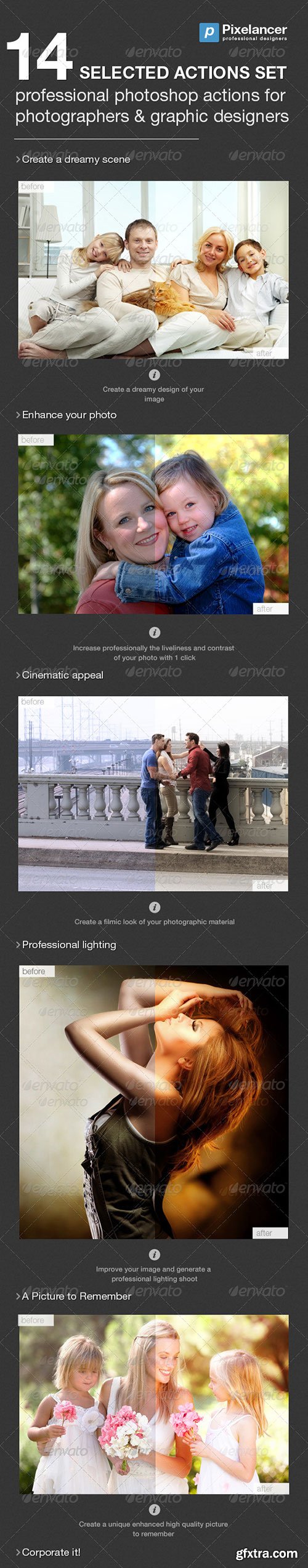 GraphicRiver - 14 Selected Actions Set 5389813