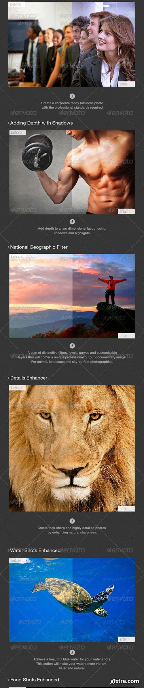 GraphicRiver - 14 Selected Actions Set 5389813