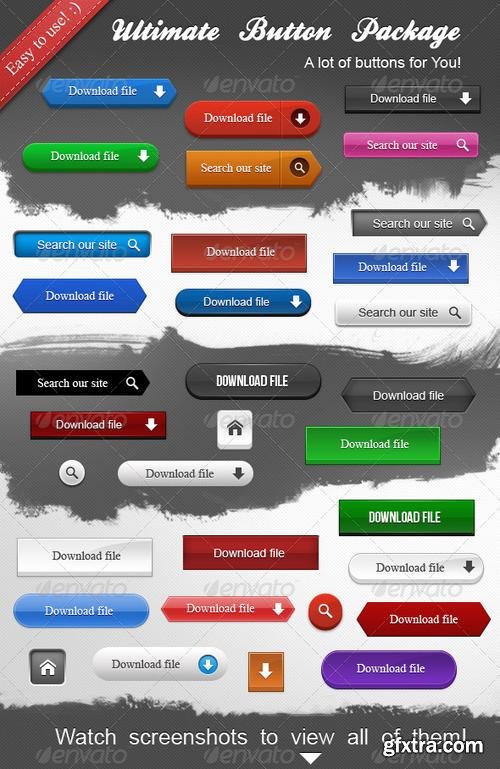 GraphicRiver - Ultimate Button Package - 231561