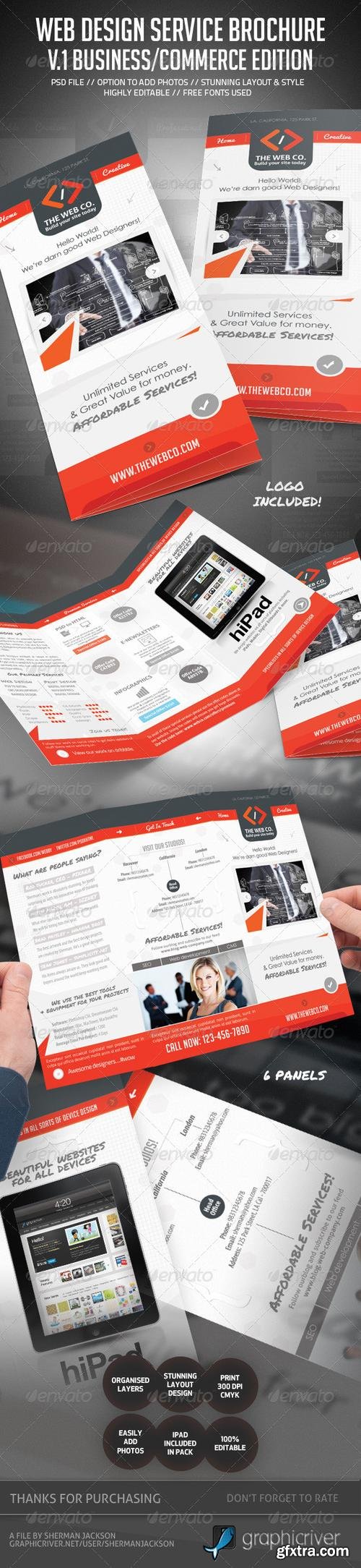 GraphicRiver - Web Service & Business Brochure V.1 - 4633593