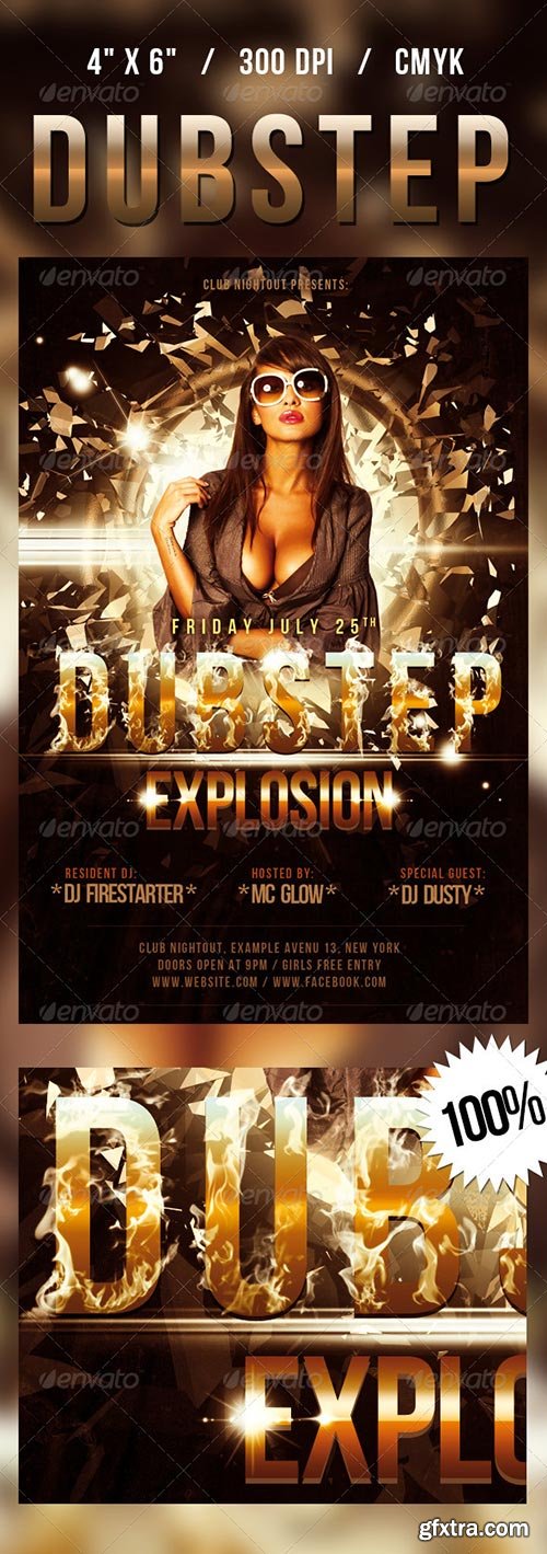 GraphicRiver - Dubstep Flyer 4927894