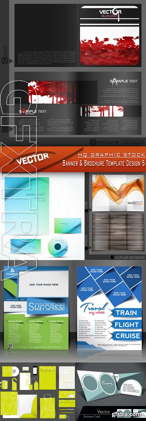 Stock Vector - Banner & Brochure Template Design 5