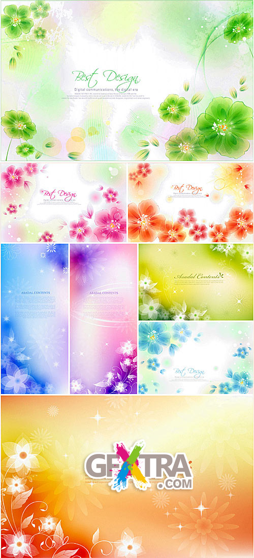 Floral backgrounds #01