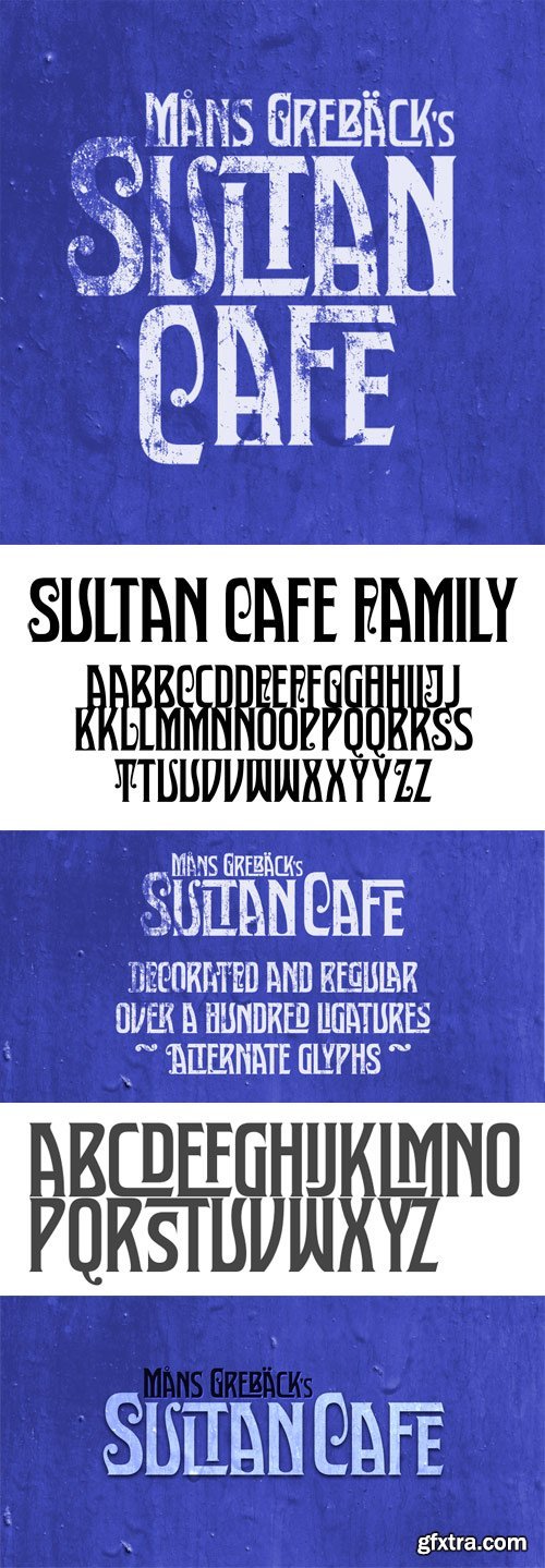 Sultan Cafe Font Family - 2 Fonts for $59