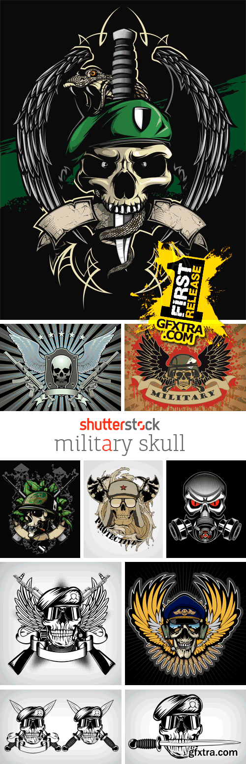 Amazing SS - Military Skull, 25xEPS