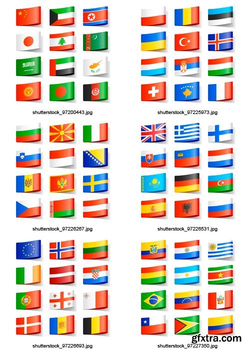 Amazing SS - Country Flags, 25xEPS