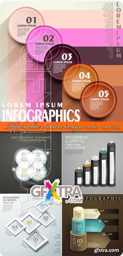 Infographic creative design vector set 239