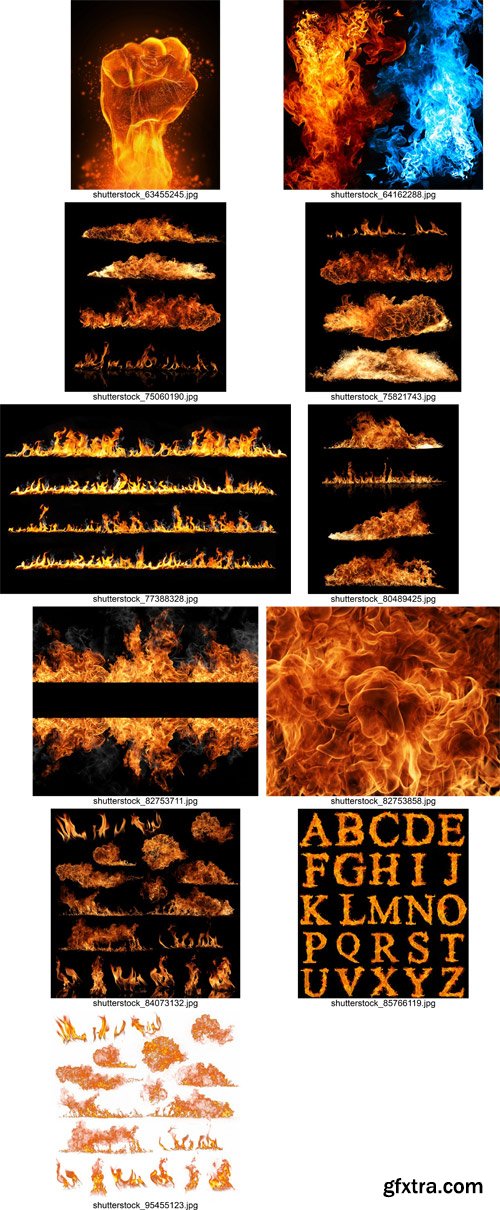 Stock Photos - Fire 2, 25xJpg