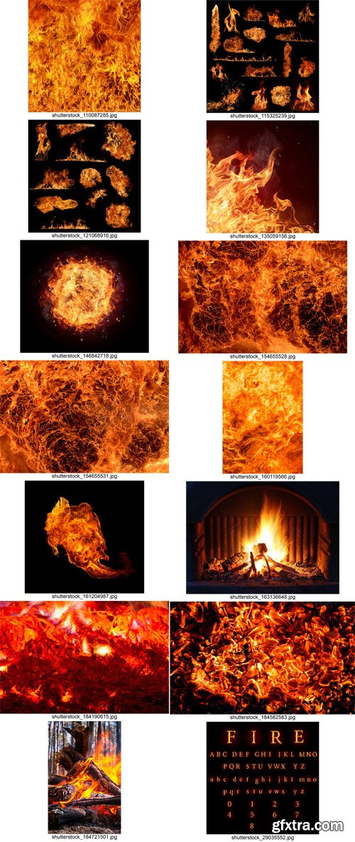 Stock Photos - Fire 2, 25xJpg