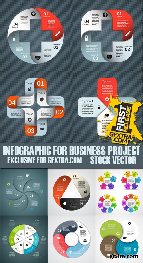 Stock Vectors - Infographic For Business Project, 25xEps