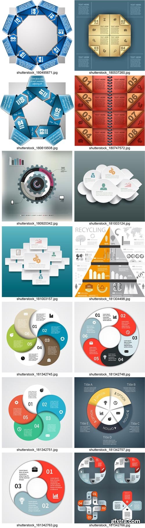 Stock Vectors - Infographic For Business Project, 25xEps