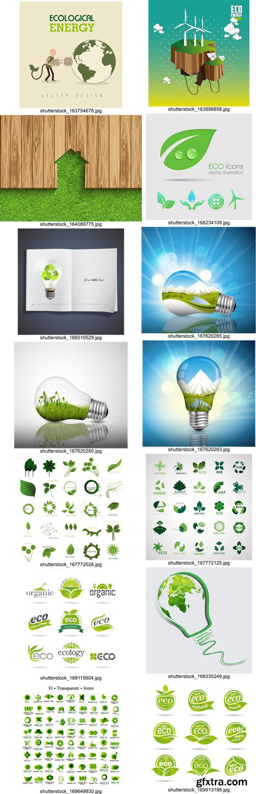 Stock Vectors - Abstract Eco Concept 2, 25xEps