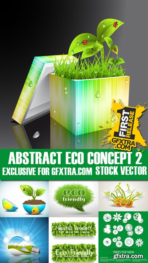 Stock Vectors - Abstract Eco Concept 2, 25xEps