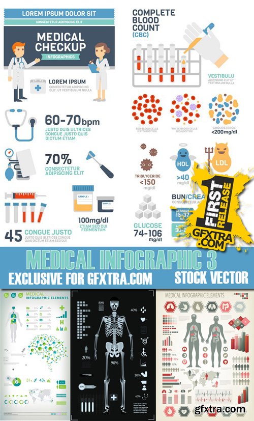 Stock Vectors - Medical Infographic 3, 25xEps