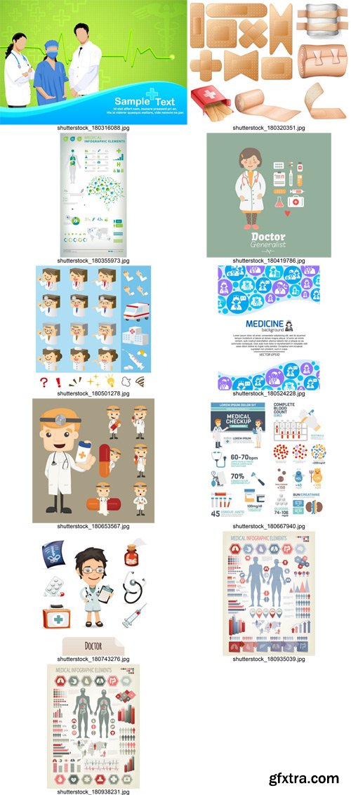 Stock Vectors - Medical Infographic 3, 25xEps