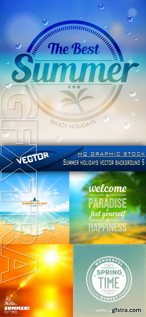 Stock Vector - Summer holidays vector background 5