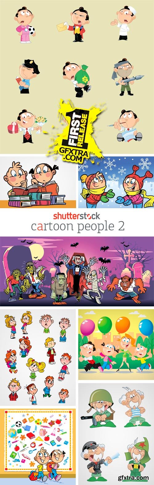 Amazing SS - Cartoon People 2, 25xEPS