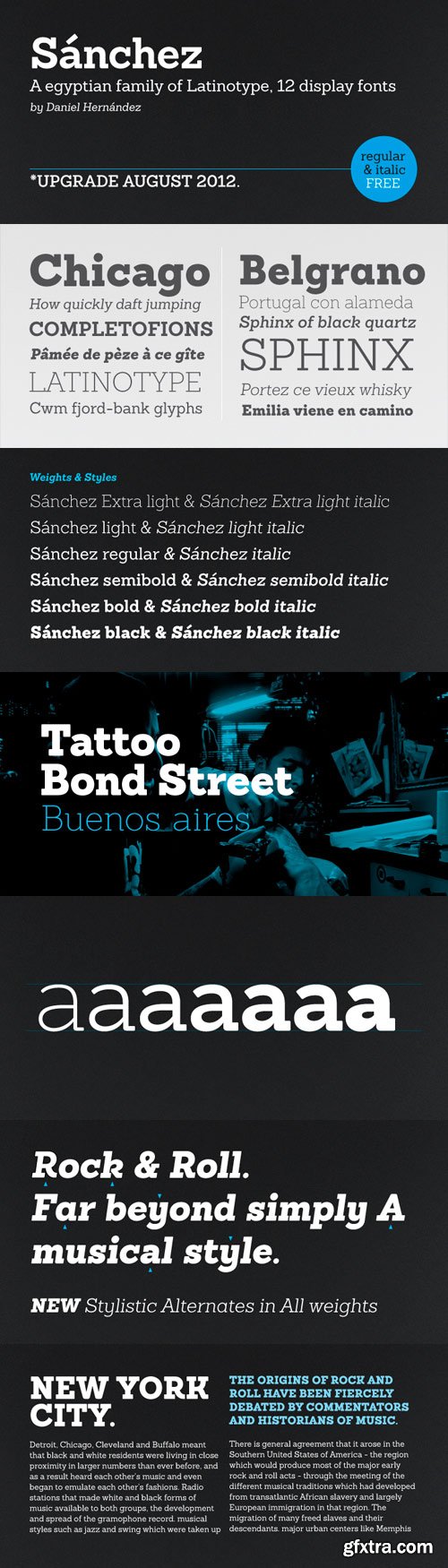 Sanchez Font Family - 12 Fonts for $126