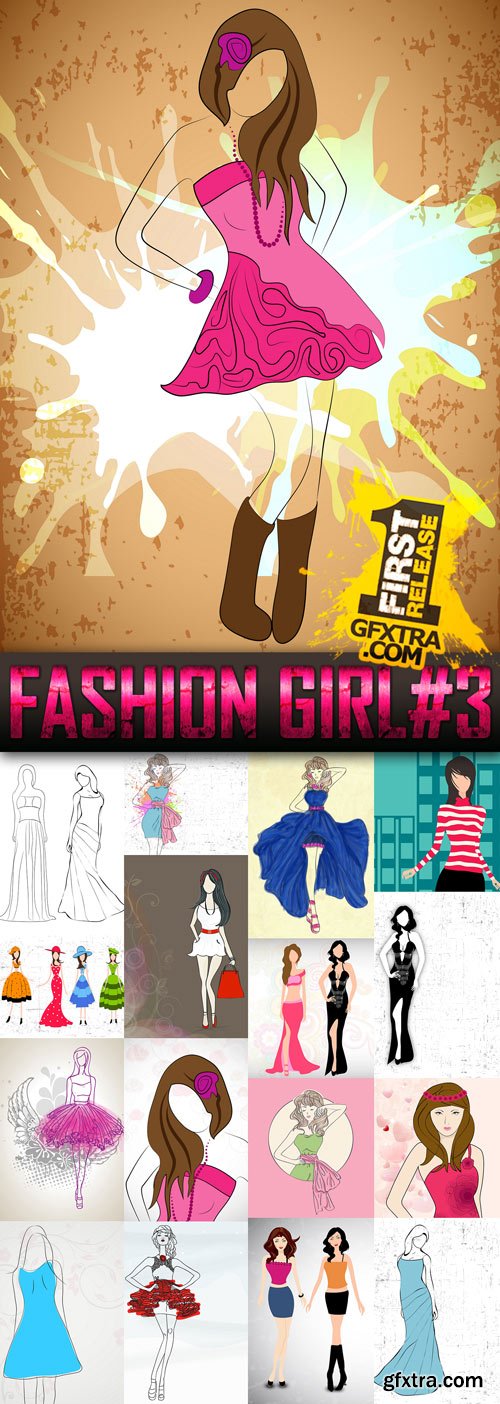 Fashion Girls Vector Collection 3