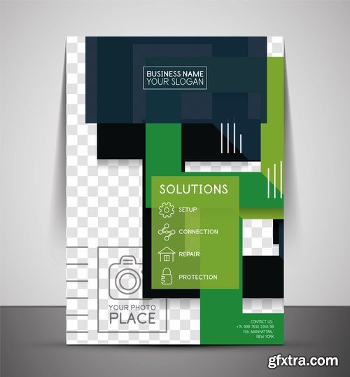 Stock Vector - Brochure cover creative design template