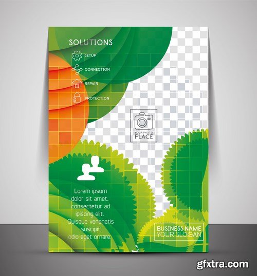 Stock Vector - Brochure cover creative design template