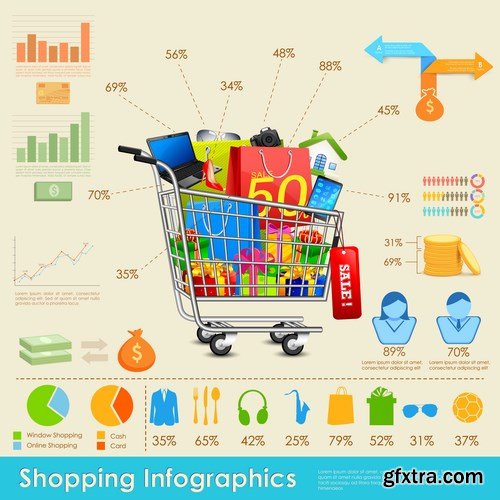 Stock Vector - Business Infographics Template and Web Elements 3