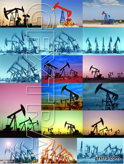 Stock Photos - Pumping Oil, 25xJPG