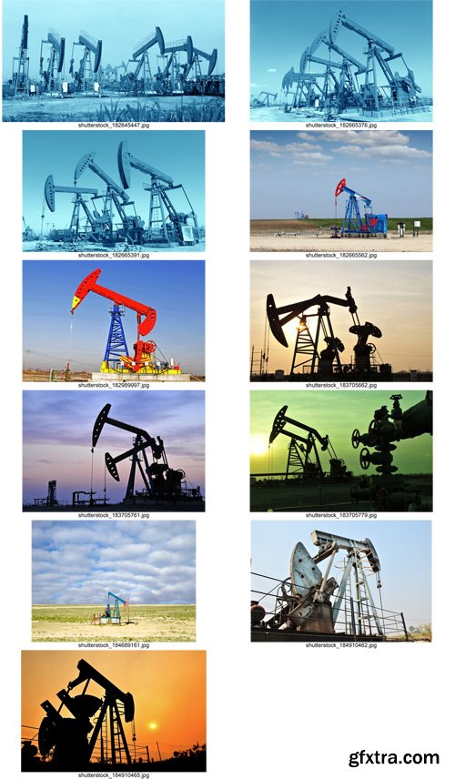 Stock Photos - Pumping Oil, 25xJPG