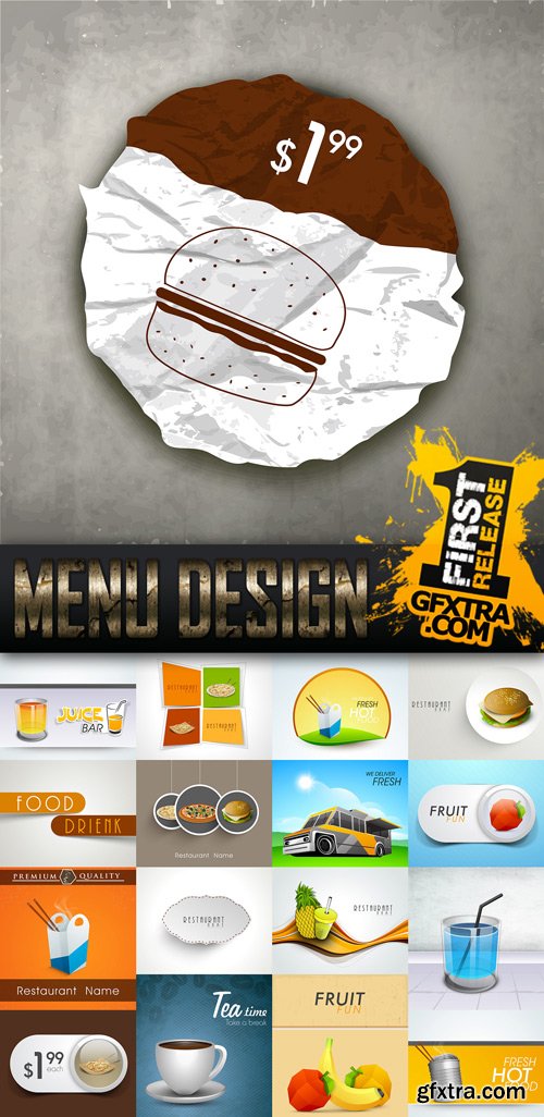 Menu DesignVector Collection 1