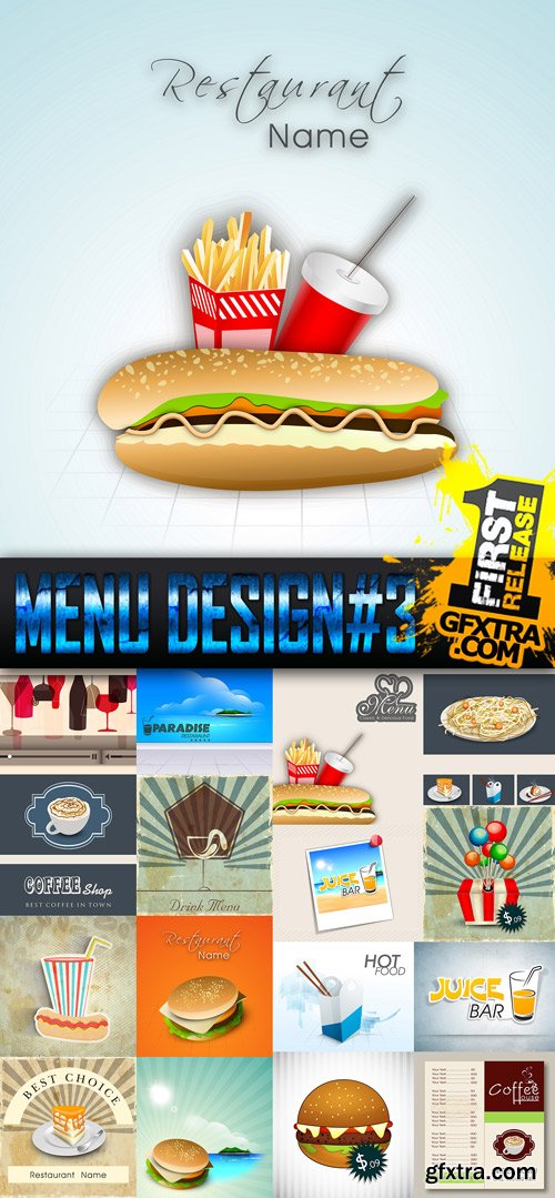 Menu DesignVector Collection 3