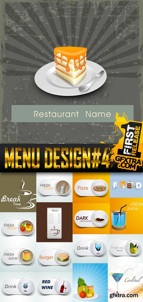 Menu DesignVector Collection 4