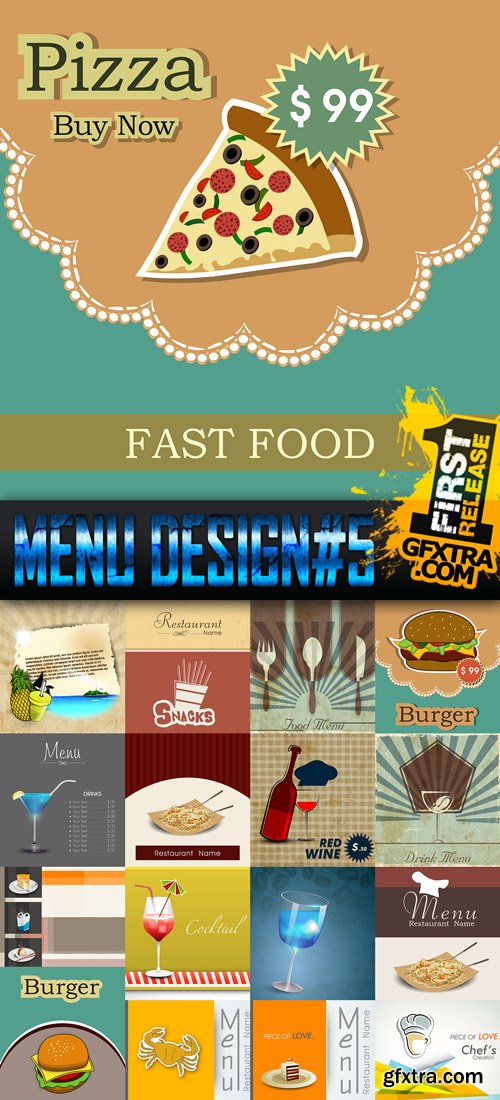 Menu DesignVector Collection 5