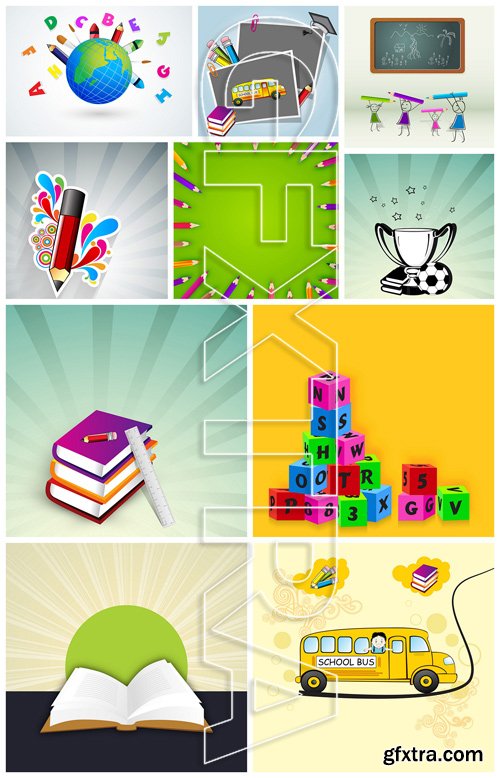 Education Elements Vector Collection 1