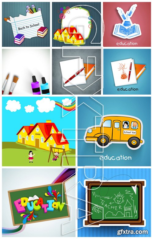 Education Elements Vector Collection 3