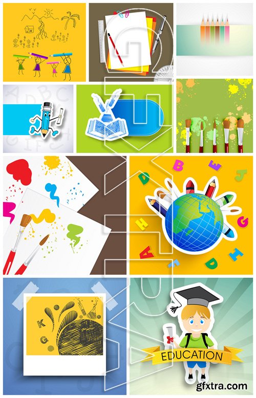 Education Elements Vector Collection 4