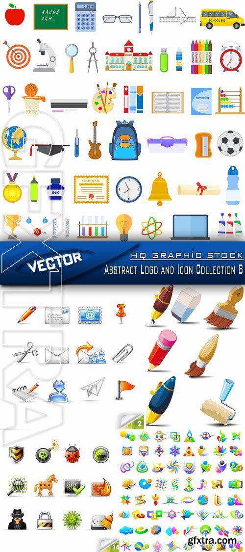 Stock Vector - Abstract Logo and Icon Collection 8