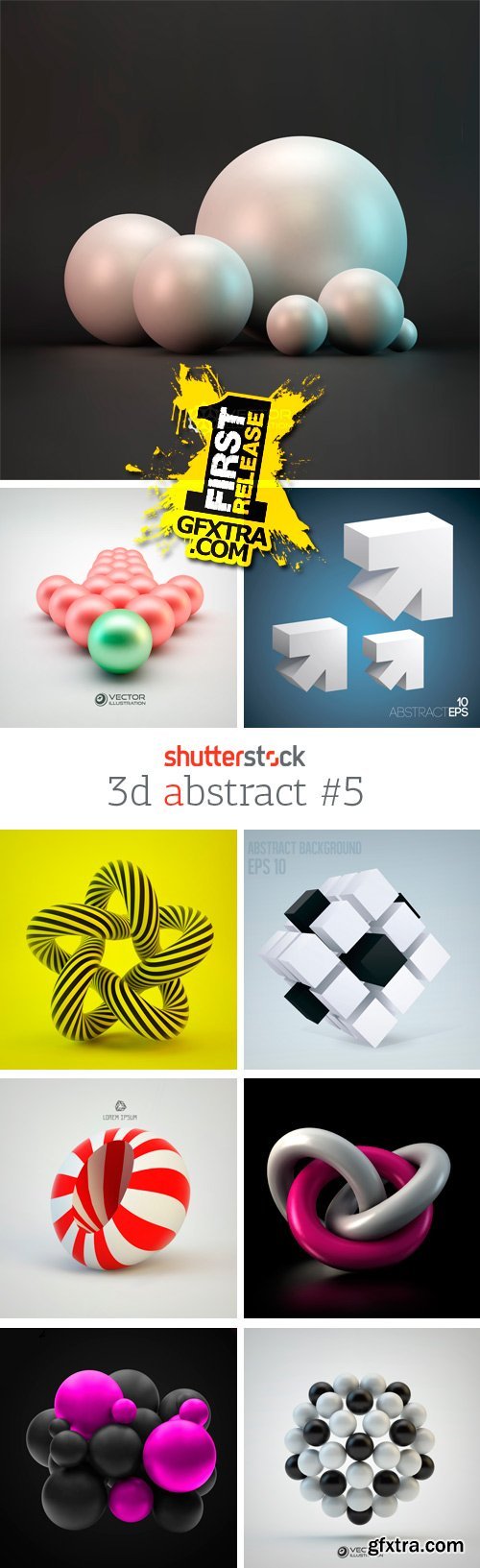 Amazing SS - 3D Abstract 5, 25xEPS