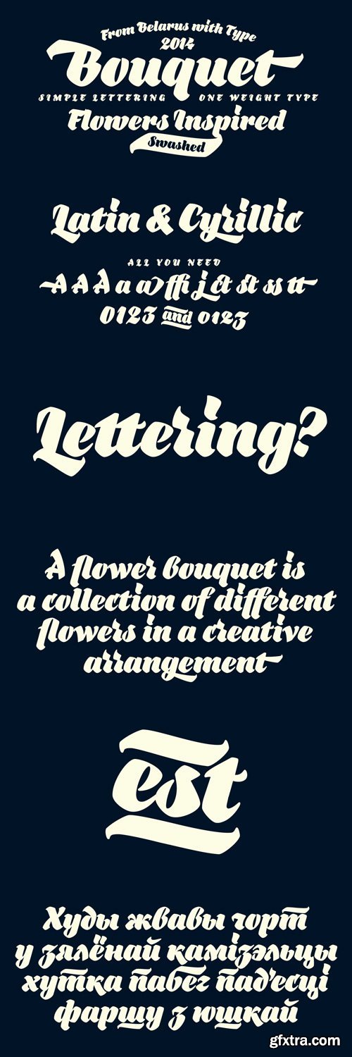 Bouquet Font for $39