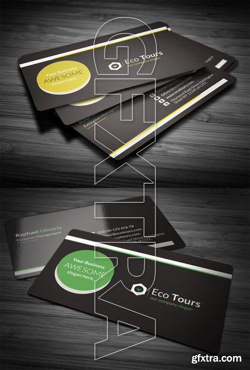 Black Corporate A D Business Card