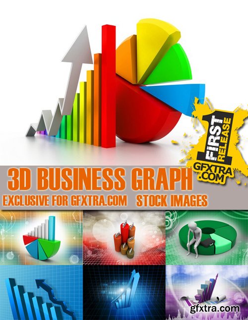 Stock Photos - 3D Business Graph