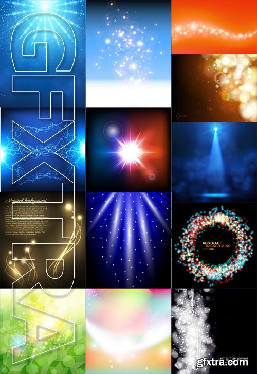 Stock Vectors - Abstract background, light, ray, 25xEps